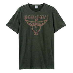 Bon Jovi Unisex T-Shirt - Hold On Orange