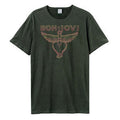 Bon Jovi Unisex T-Shirt - Hold On Orange