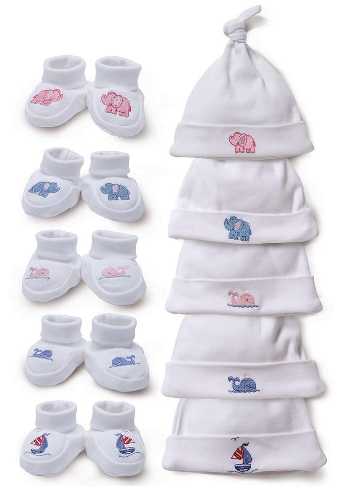 Booties, Elephant (Blue)