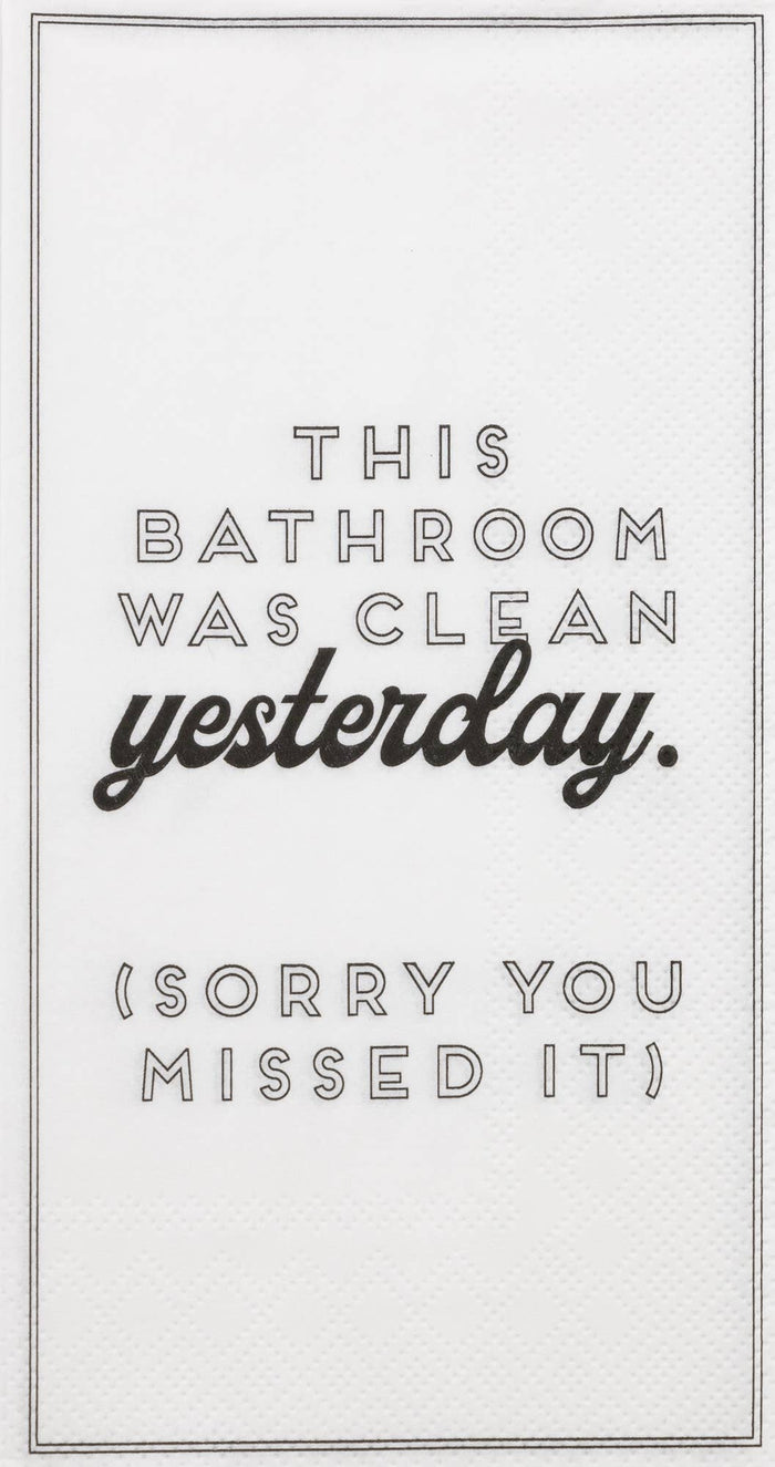 Boston International - Paper Guest Towel 16 Count - Clean Yesterday