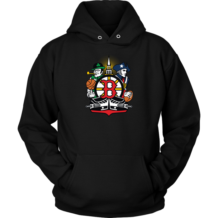 Boston Sports Fan Crest - Unisex hoodie