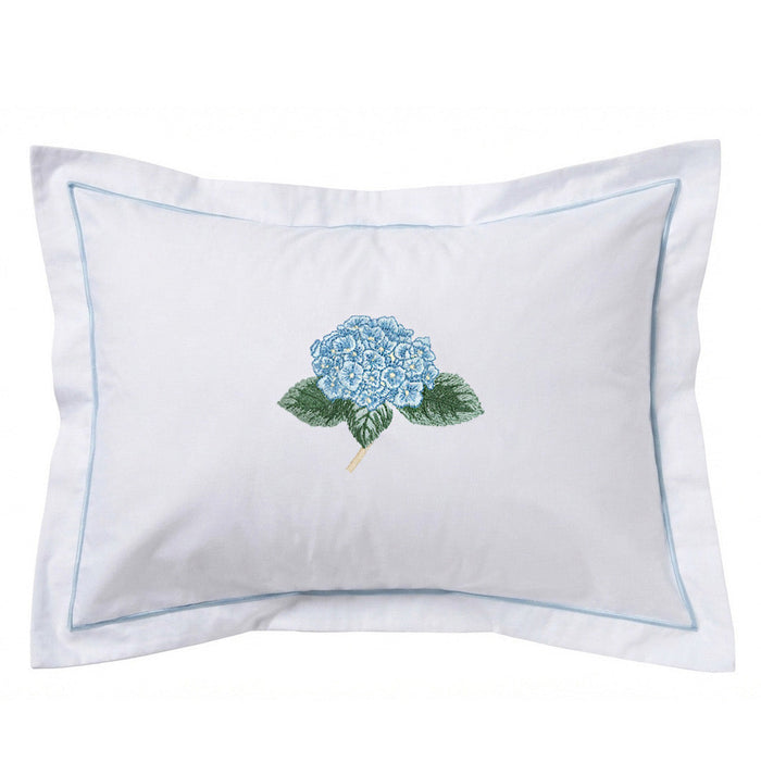 Boudoir Pillow Cover, Embroidered Botanical