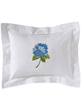 Boudoir Pillow Cover, French Hydrangea (Capri Blue)