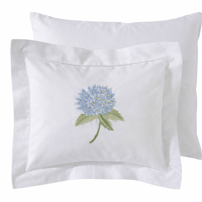 Boudoir Pillow Cover, French Hydrangea (Light Blue)