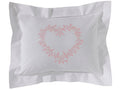 Boudoir Pillow Cover, Heart (Pink)