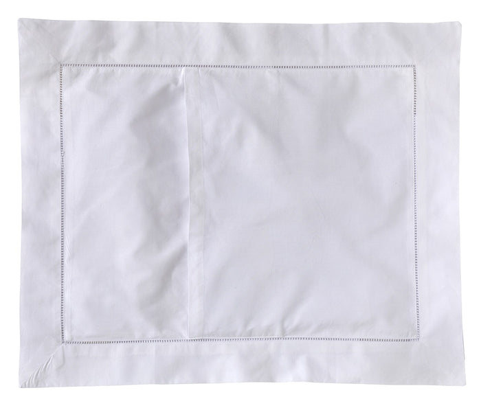 Boudoir Pillow Cover, Hem Stitch Border