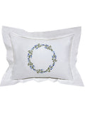 Boudoir Pillow Cover, Lavendar Wreath