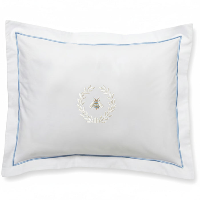Boudoir Pillow Cover, Napoleon Bee Wreath (Cream)
