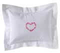 Boudoir Pillow Cover, Rosebud Heart