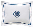 Boudoir Pillow Cover, Sailor's Knot (Navy)
