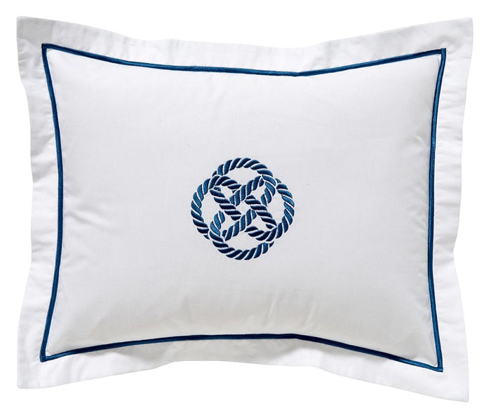 Boudoir Pillow Cover, Sailor's Knot (Navy)