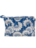 Box Cosmetic Bag, Blue Fans