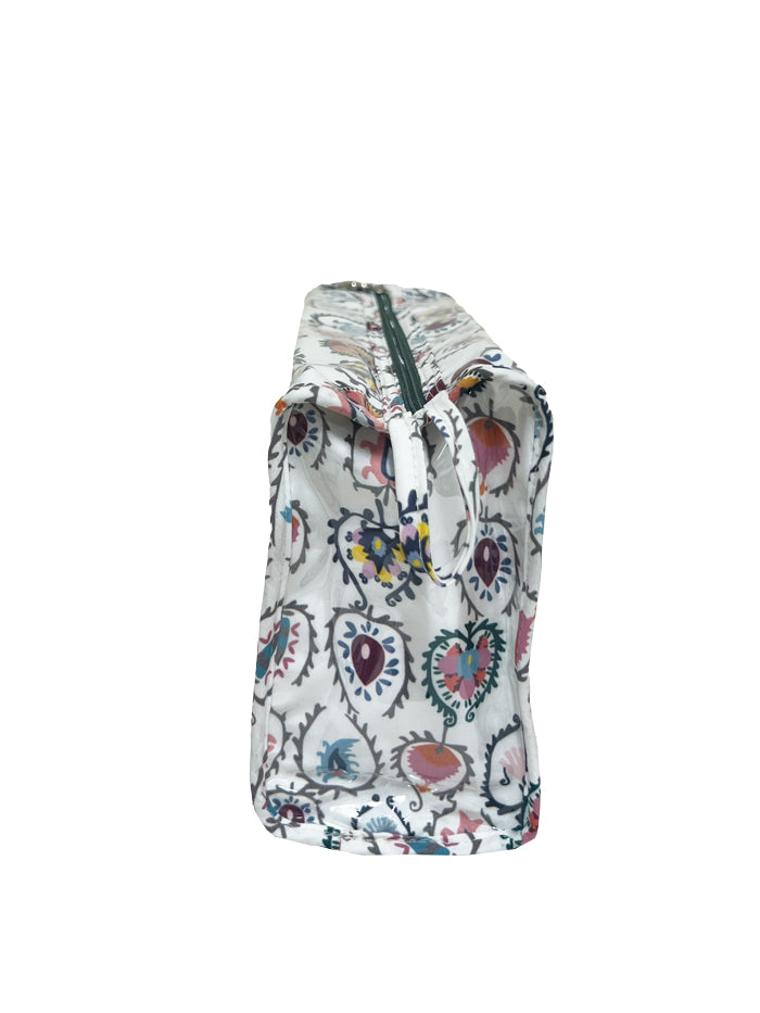 Box Cosmetic Bag, Cotton/Waterproof PVC