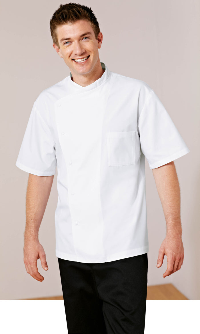 Bragard Julius Jacket Short Sleeves With Stud Buttons