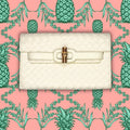 Broad Clutch- Cream