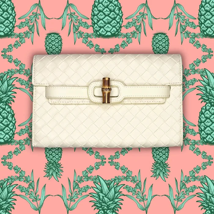 Broad Clutch- Cream