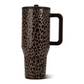 Brown Leopard HydroJug 32 oz Traveler Tumbler