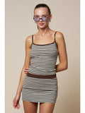 Brown/Blue Striped Tank