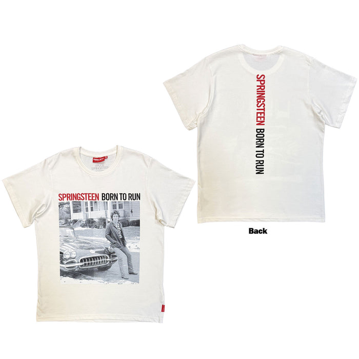 Bruce Springsteen Unisex Unplugged T-Shirt: Born To Run (Back Print)