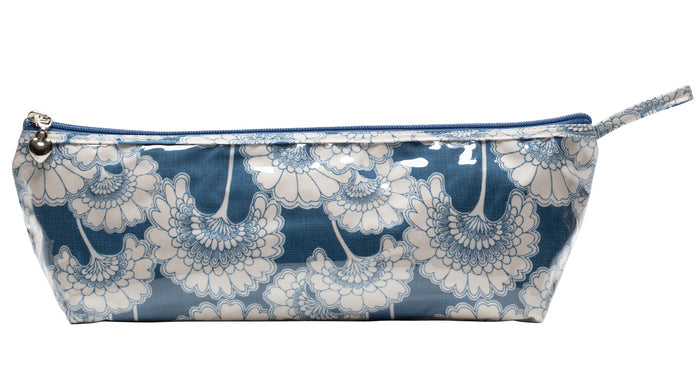 Brush Bag (Long), Blue Fans