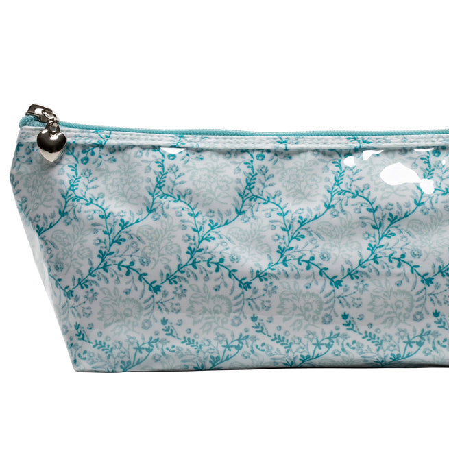 Brush Bag (Long), Trellis (Aqua)