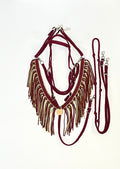 Burgundy Tack set - Tiffanys Braided Tack LLC