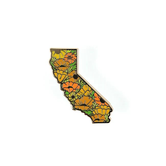 California Poppy Pin