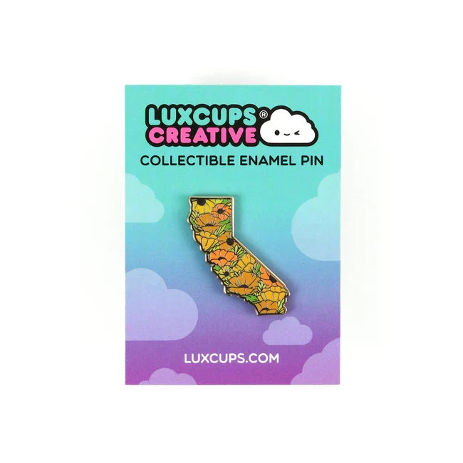 California Poppy Pin