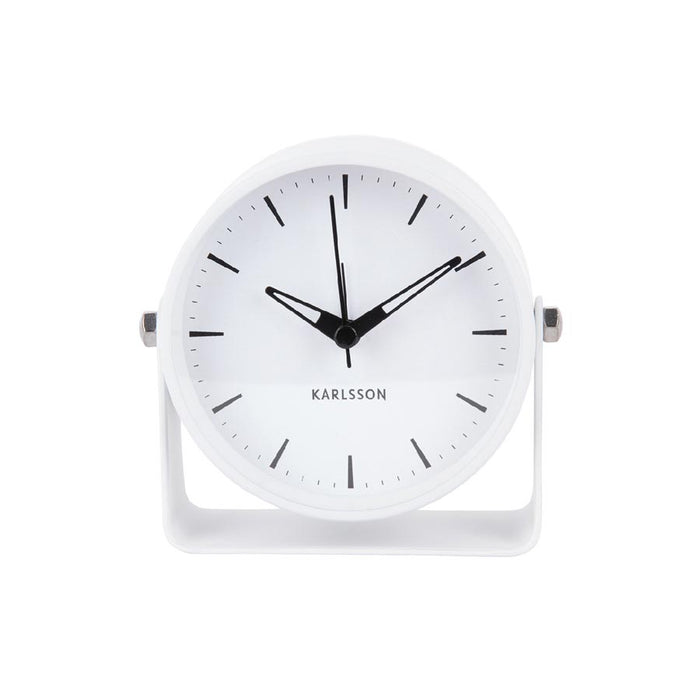 Karlsson Calm Alarm Clock with Light - White | Koop.co.nz