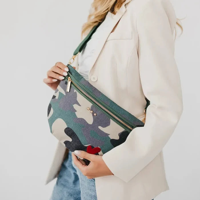 Camo Colby Canvas Printed Bum Bag
