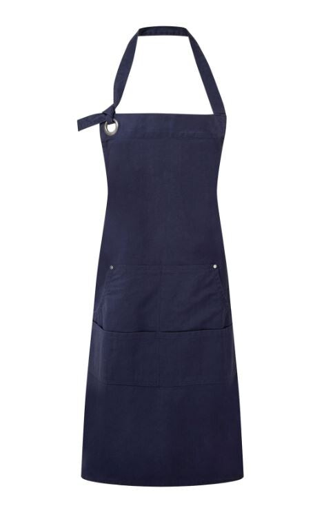 Canvas Bib Apron With Front Pocket Heavy Duty 28" X 34"