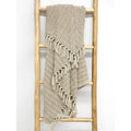 Stoneleigh & Roberson Carly Woven Cotton Throw - Brown/Natural | Koop.co.nz