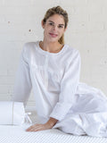 Catherine White Cotton Nightgown