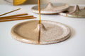 Ceramic Incense Holder - Color Block: Beige