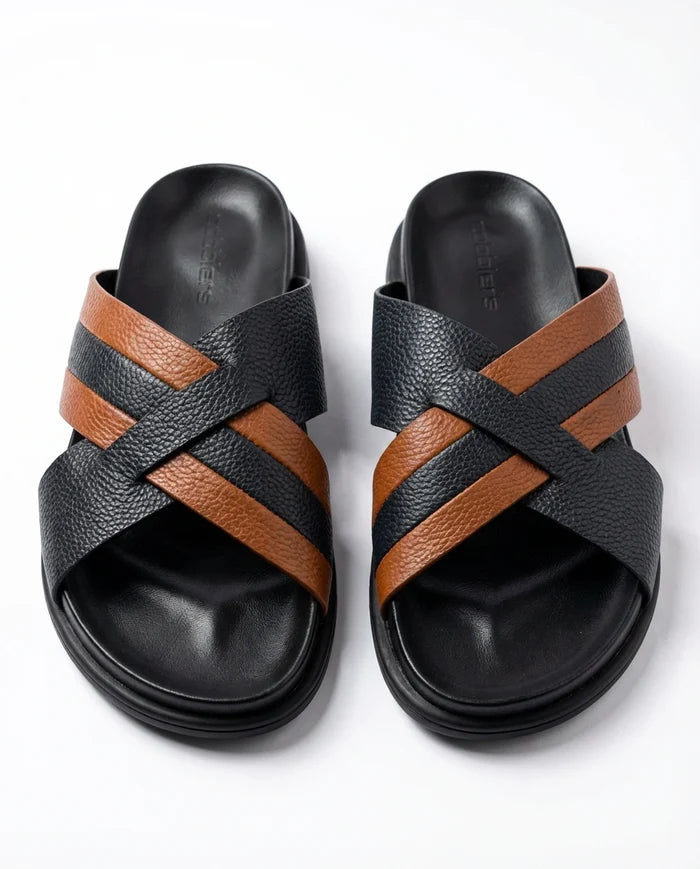 CGSC 26 Black and Brown Slippers