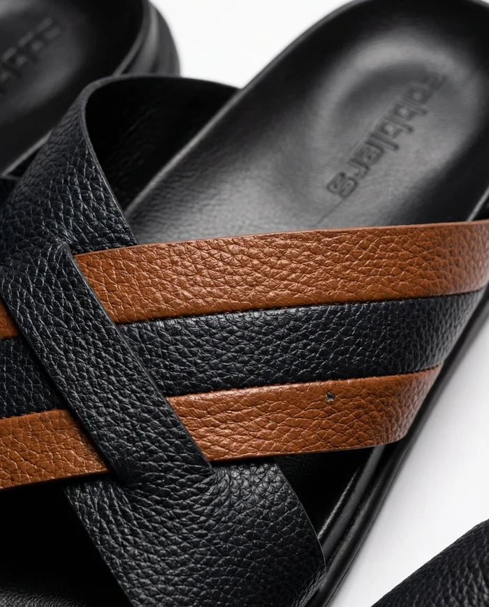 CGSC 26 Black and Brown Slippers