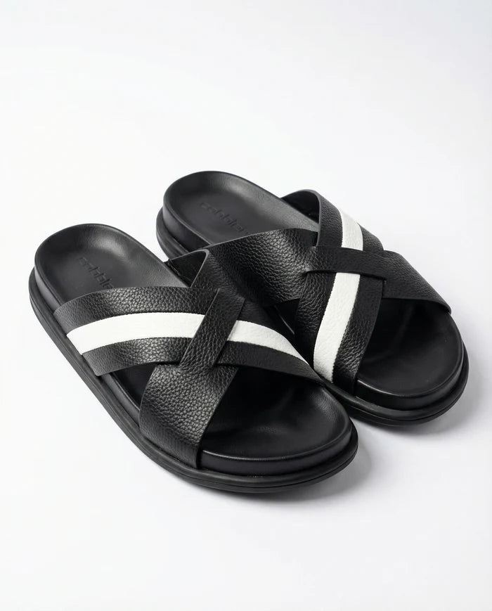 CGSC 26 Black and White Slippers