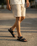 CGSC 26 BLCK Cross Strap Sandals