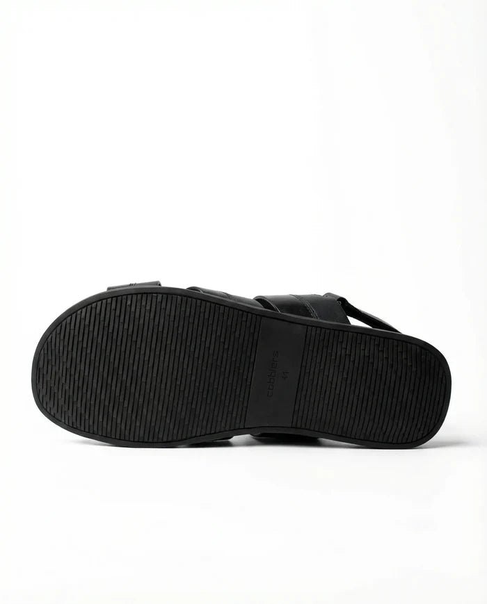 CGSC 26 BLCK Cross Strap Sandals