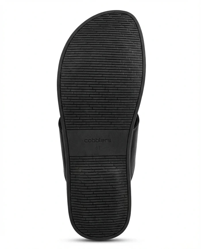 CGSC 26 BLCK Leather Slippers