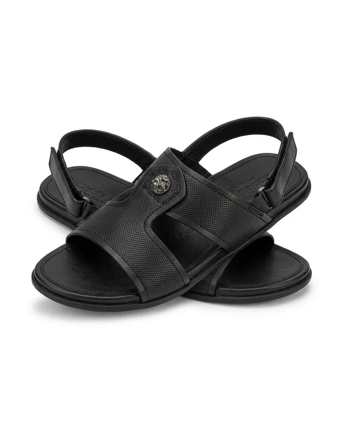CGSC 26 Blck Y-Strap Sandals