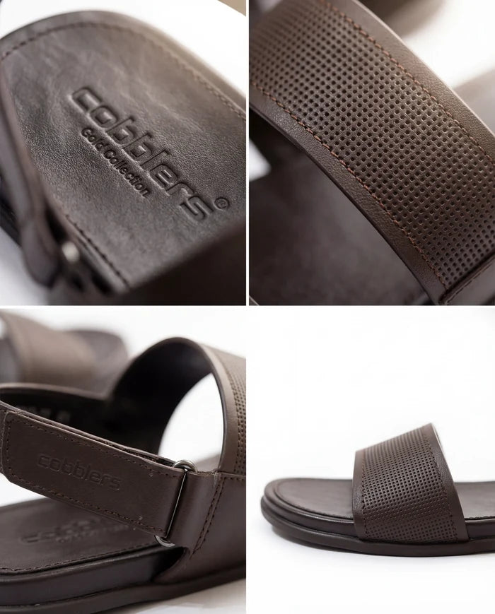 CGSC 26 BRWN Double Strap Sandals