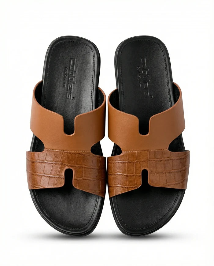 CGSC 26 BRWN Leather Slipper