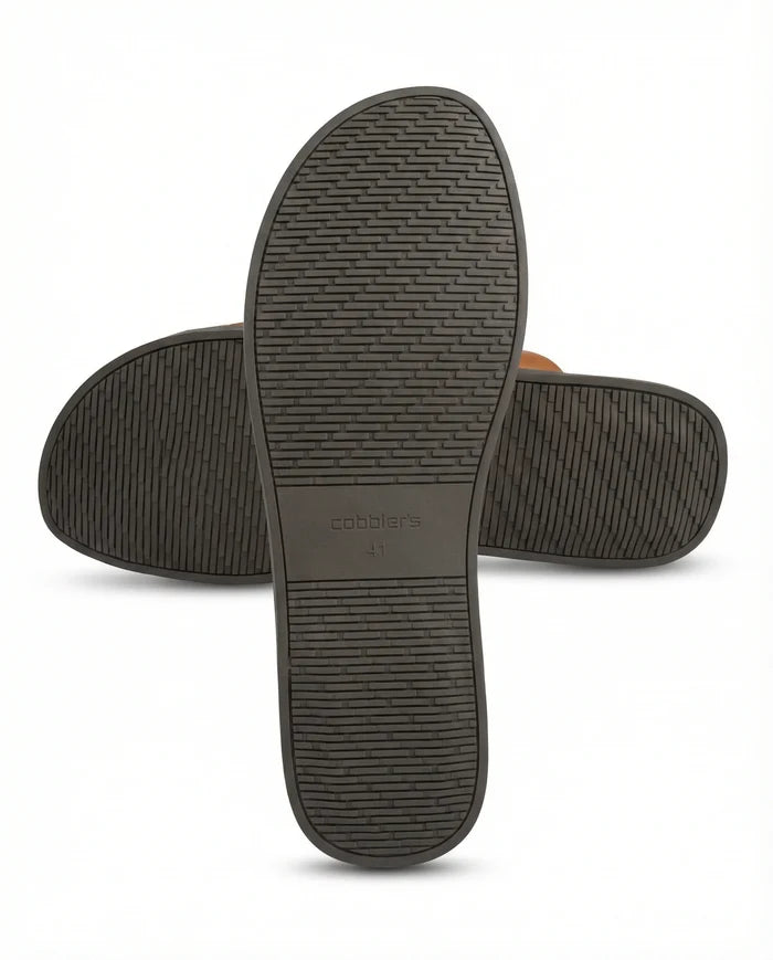 CGSC 26 BRWN Leather Slipper