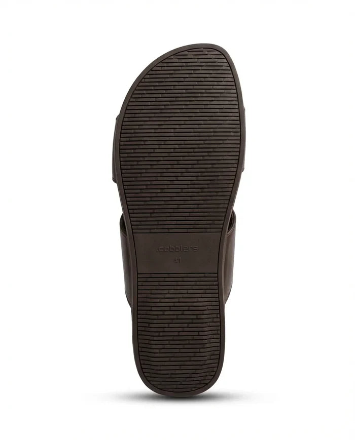 CGSC 26 Dark BRWN Textured Slippers