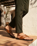 CGSC 26 Light BRWN Leather Slipper