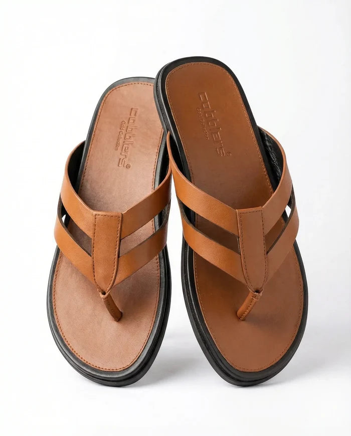 CGSC 26 Light BRWN Leather Slipper