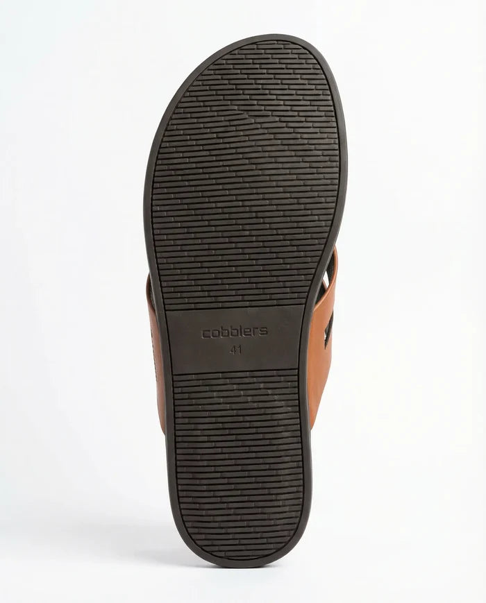 CGSC 26 Light BRWN Leather Slipper