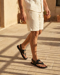 CGSC BLCK Perforated Dual Strap Sandals