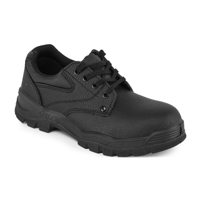 Chukka Shoe Black Grain Leather Protective